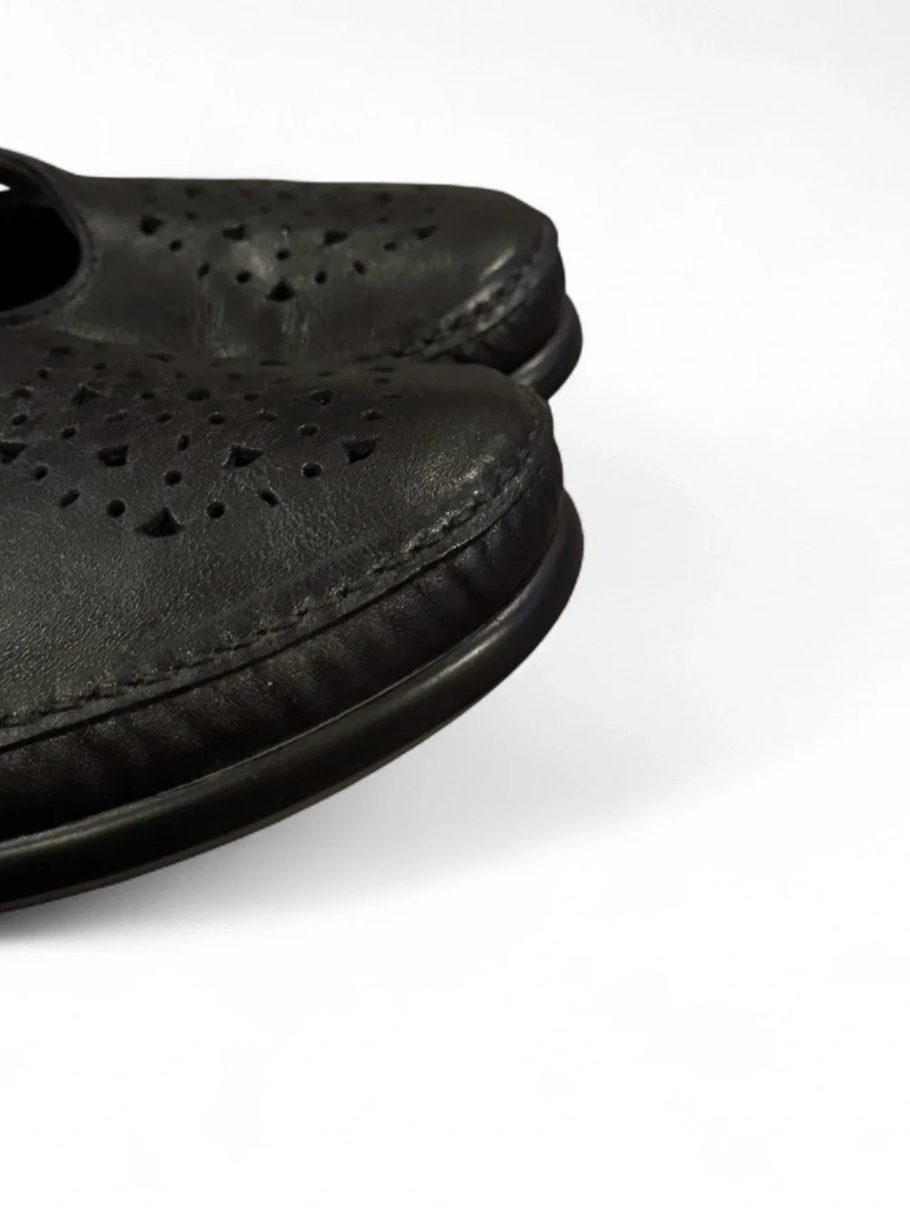 SAS Tripad Comfort Mary Jane Shoes 9.5W Black Leather Wide Comfort